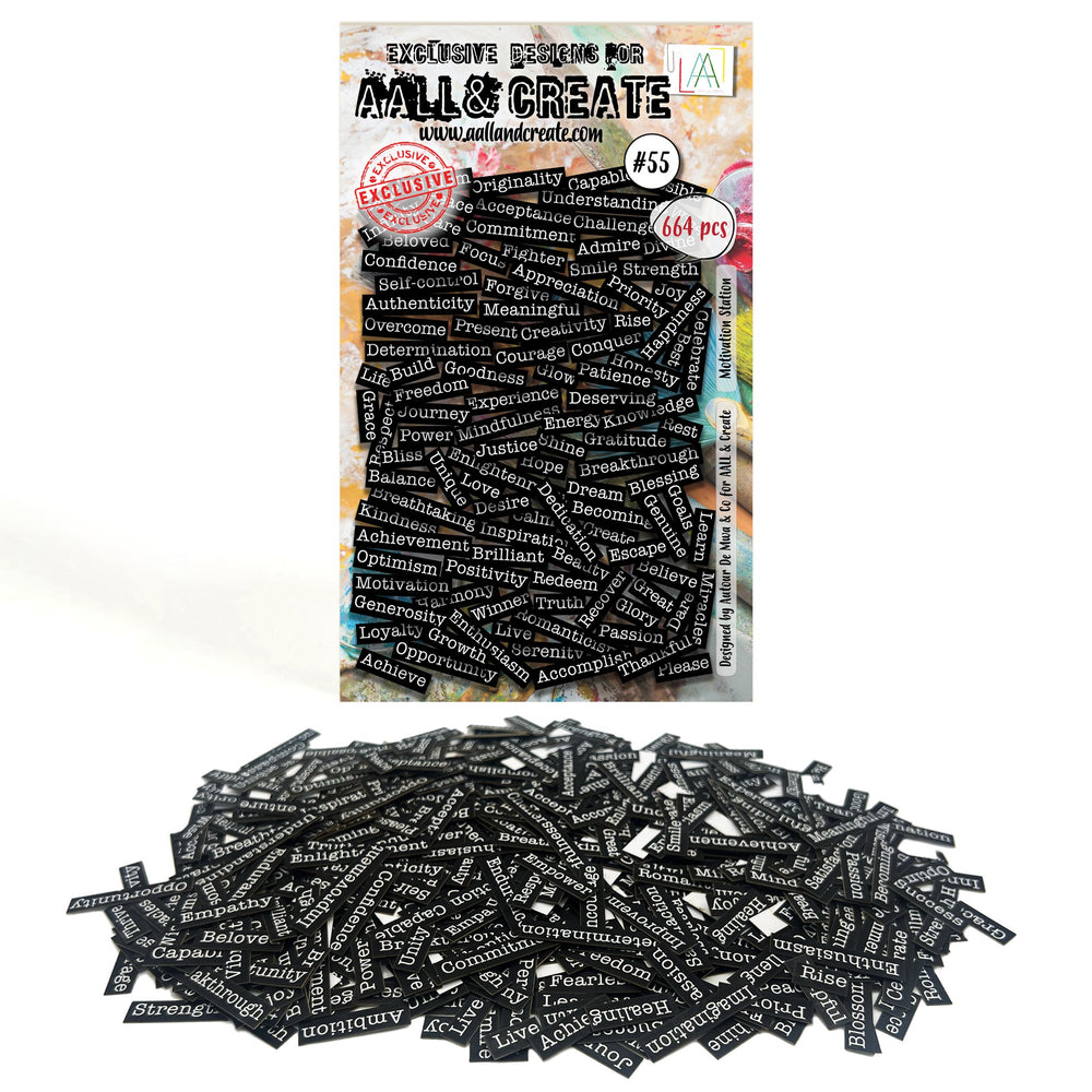 AALL and Create - Ephemera Die-Cuts - Motivation Station — Ecstasy Crafts
