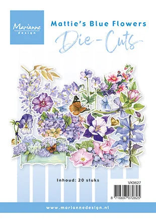 Marianne Design Découpes A6 - Fleurs bleues de Mattie