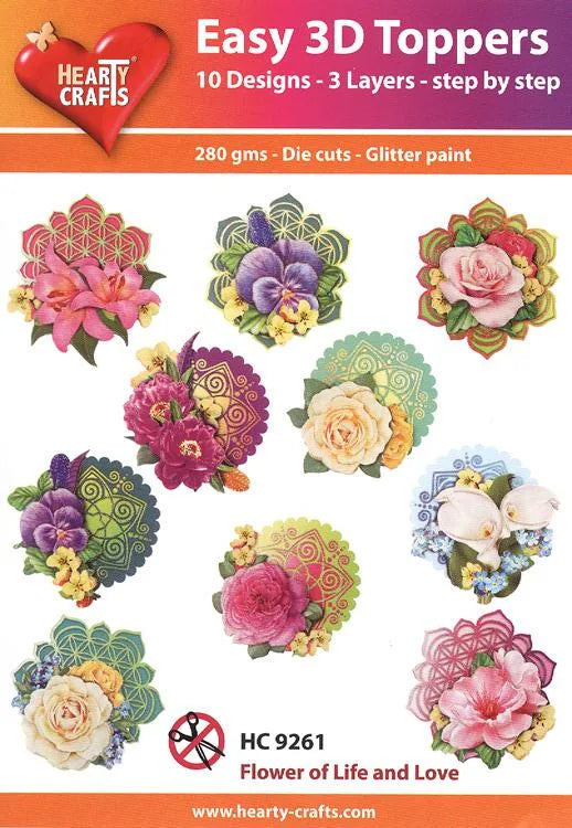 Plaques 3D Faciles : Fleur de Vie et d'Amour