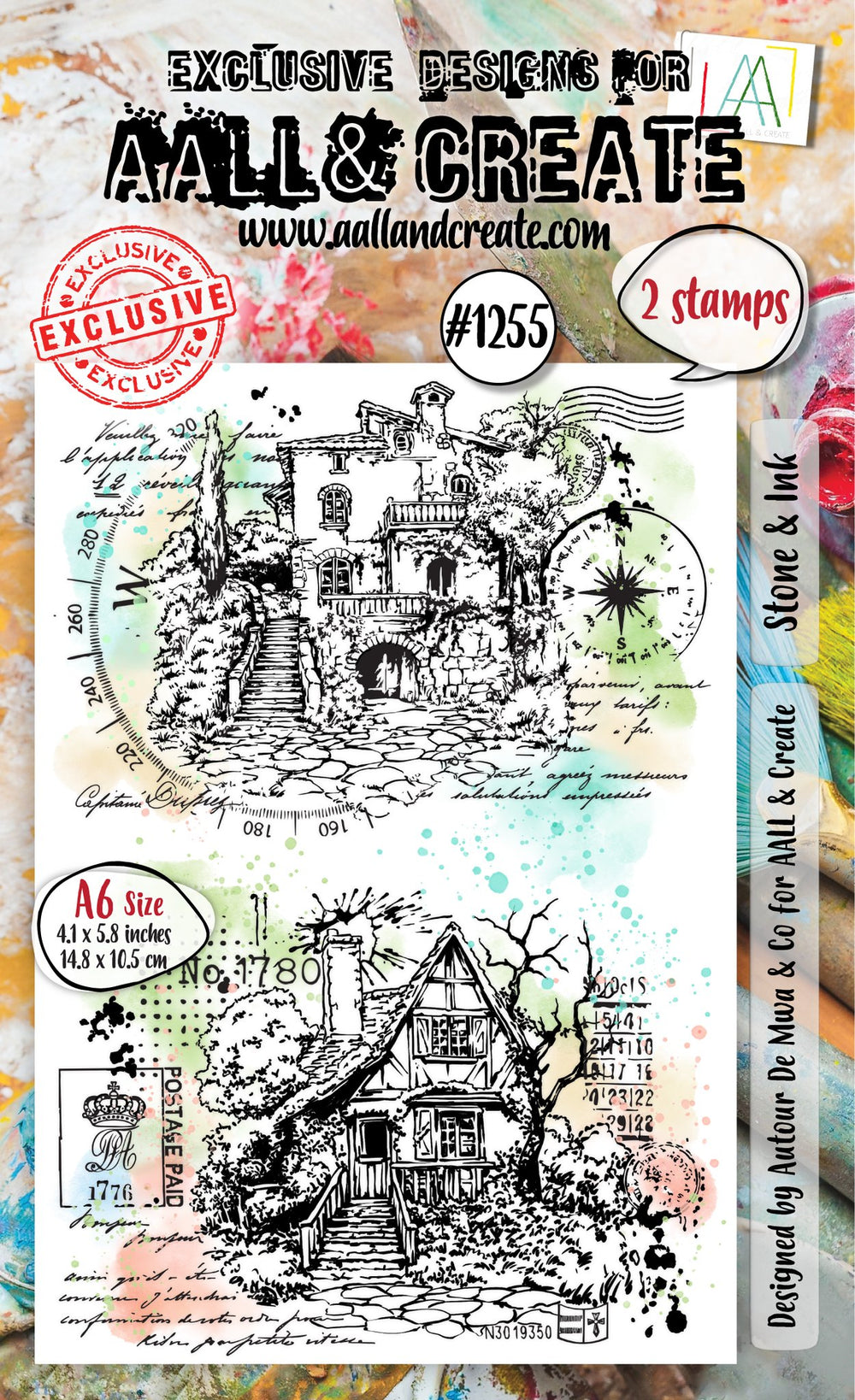 AALL and Create - A6 Stamp Set - Stone & Ink — Ecstasy Crafts