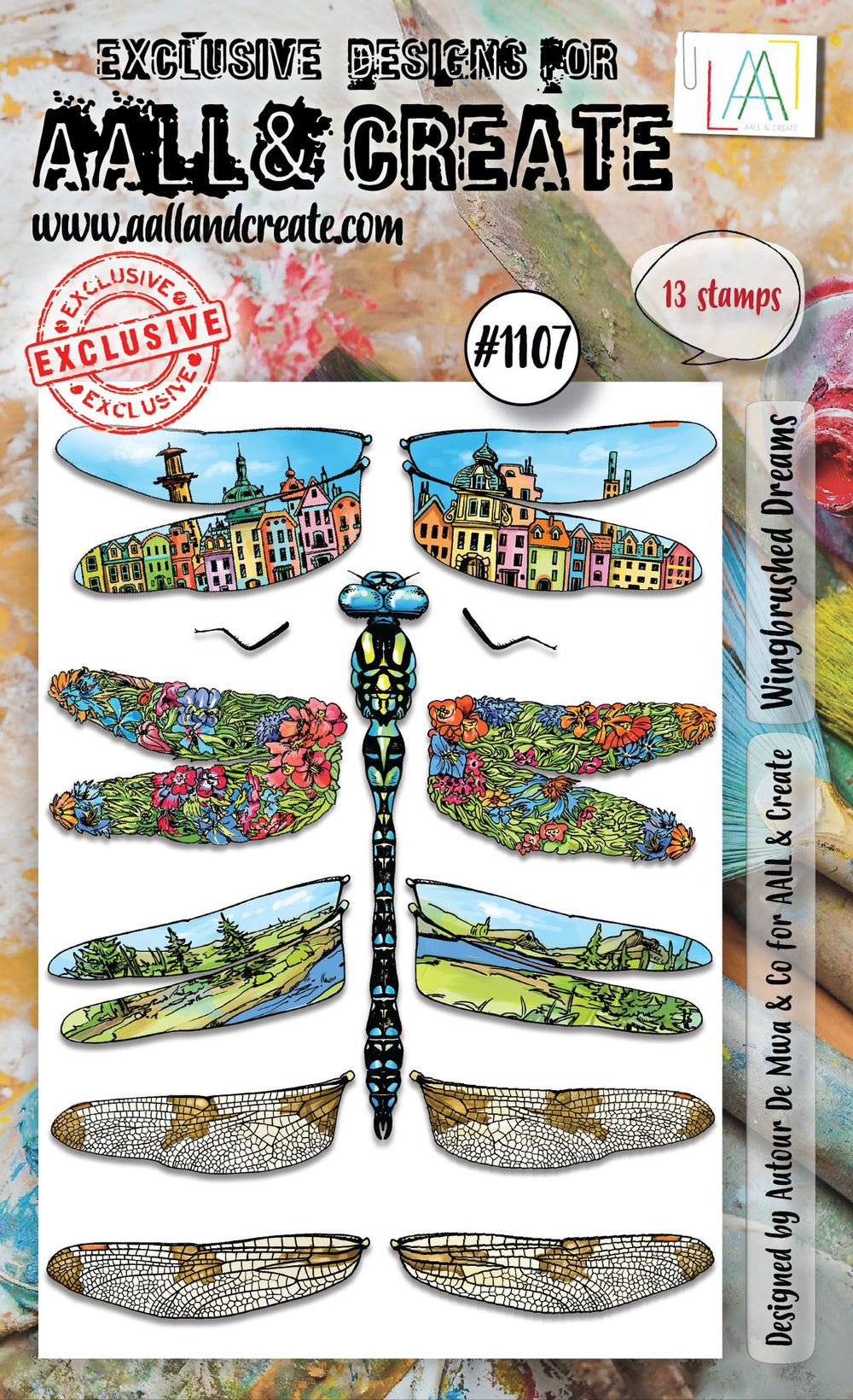 AALL and Create A6 Stamp Set - 1107 - Wingbrushed Dreams — Ecstasy Crafts