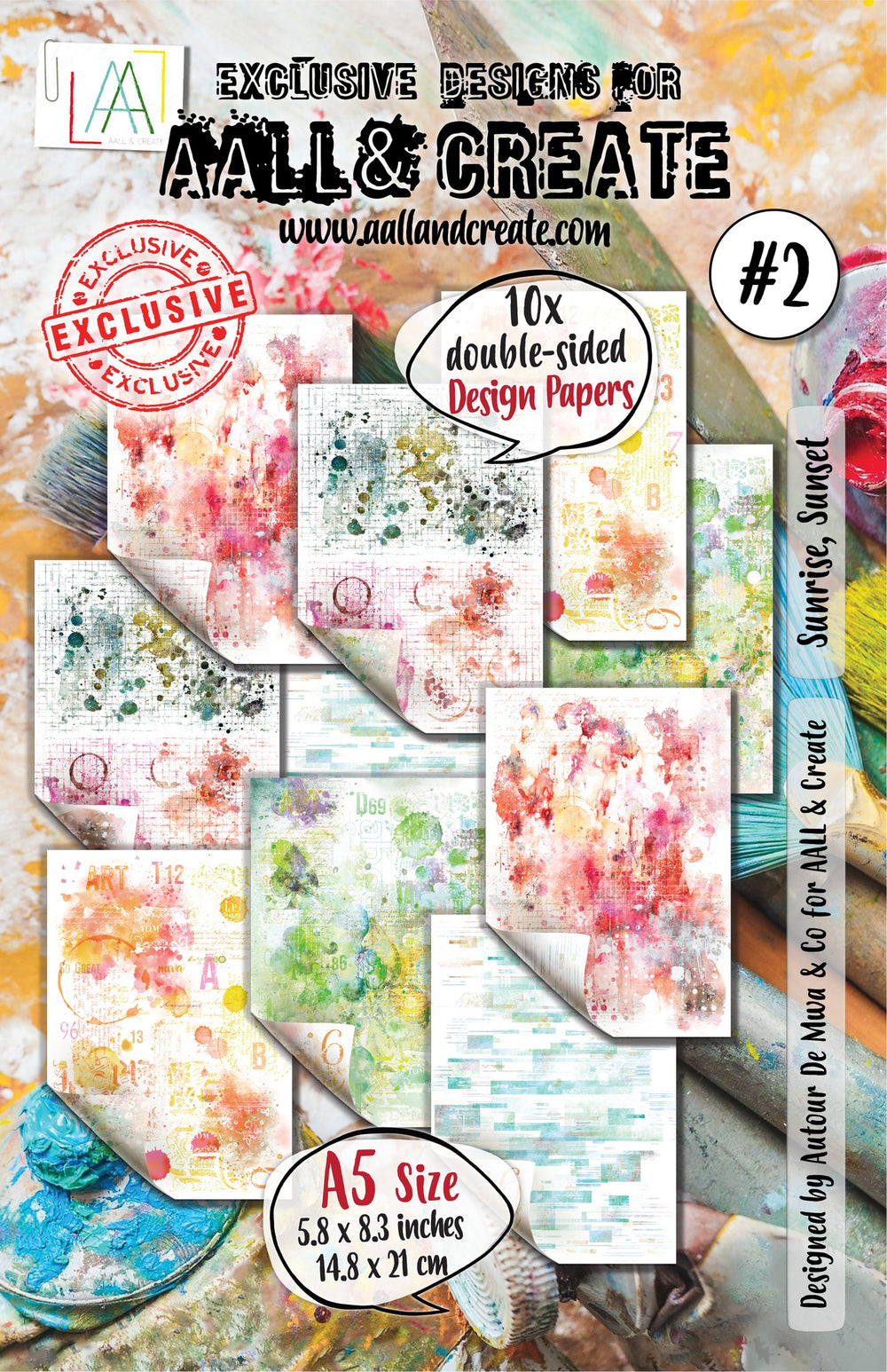 AALL and Create - A5 Design Paper - Sunrise, Sunset — Ecstasy Crafts