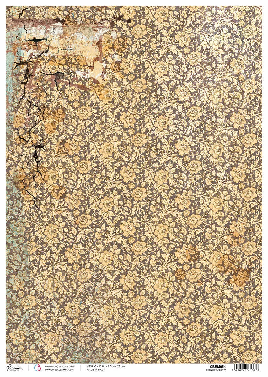 Papier de riz A3 Piuma Tapisserie française - 3 feuilles