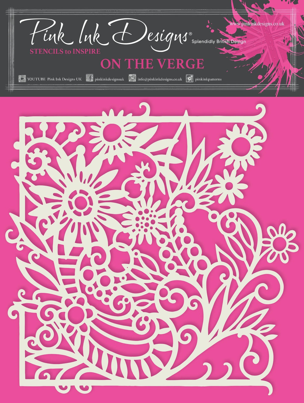 Pink Ink Designs En Approche Pochoir 17,8 cm x 17,8 cm