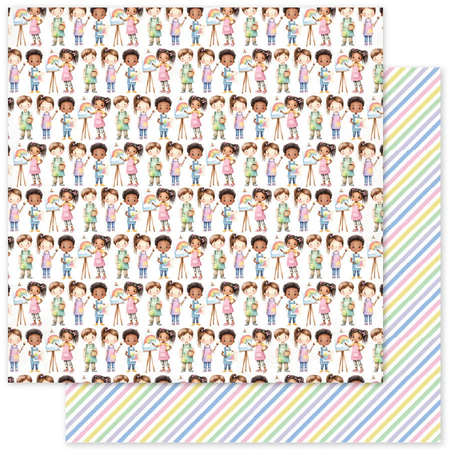 Motifs pour Petits Artistes Papier 12x12 (Paquet en Vrac de 12) 35050