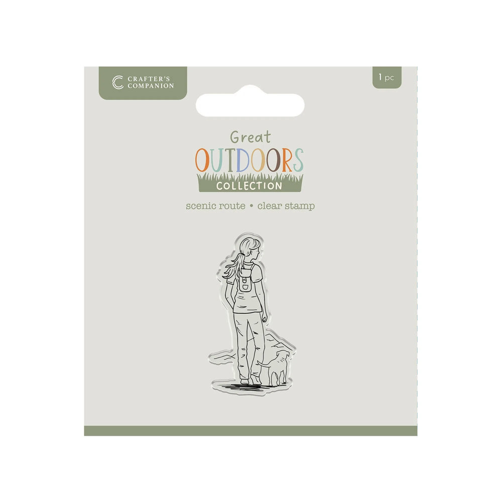 Crafters Companion The Great Outdoors Jeu de tampons acryliques transparents - Route panoramique