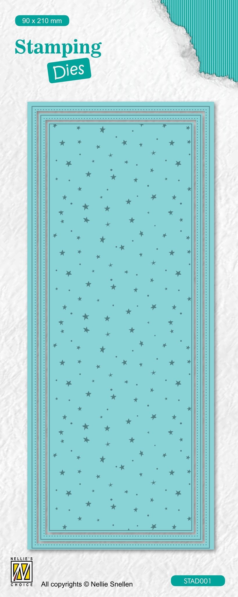 Nellie's Choice Stamping Die Slimline - Dots & Stars — Ecstasy Crafts