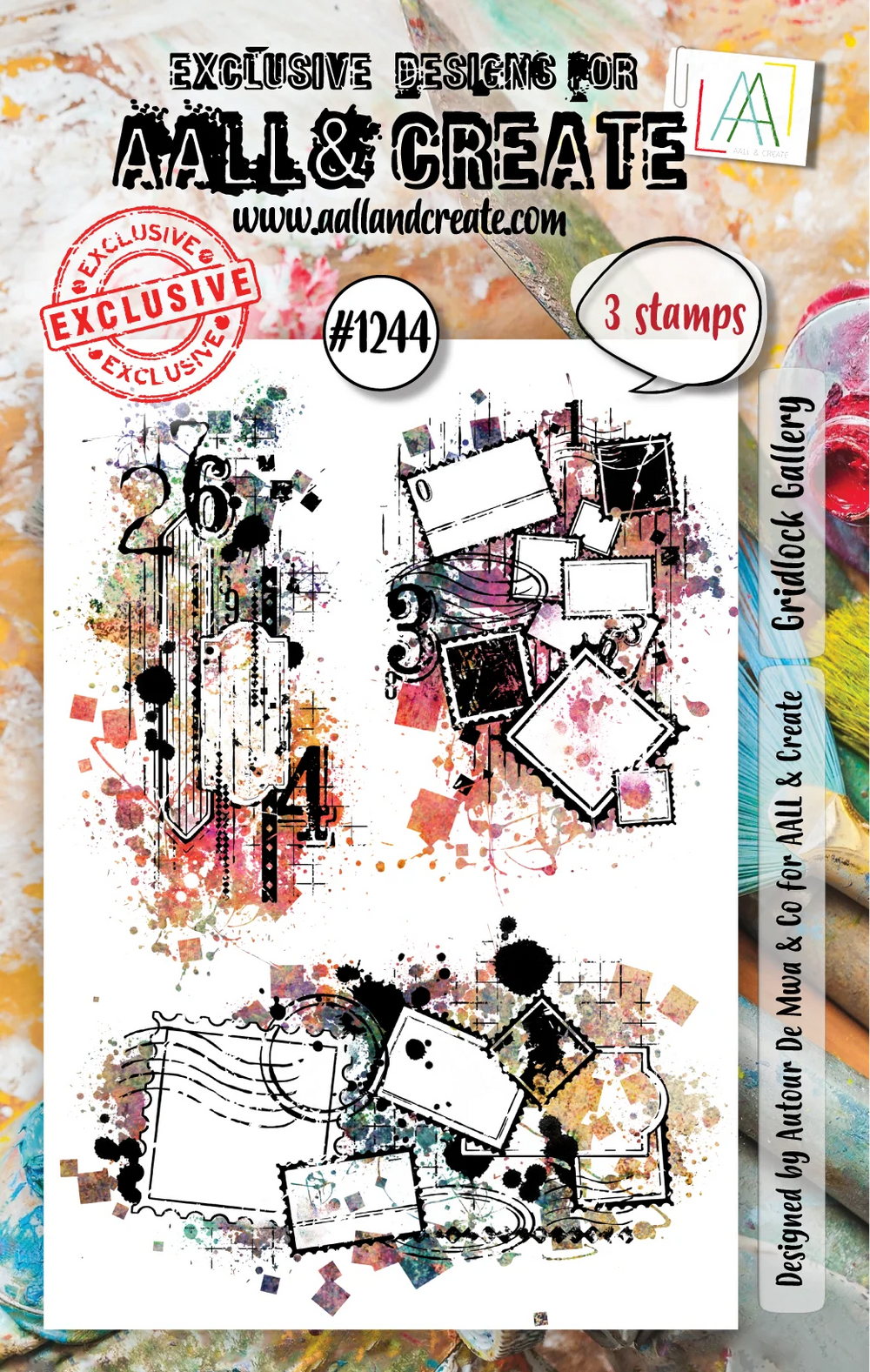 AALL and Create - A7 Stamp Set - Gridlock Gallery — Ecstasy Crafts