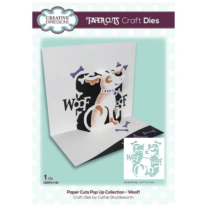 Pochoir à découper Woof! Paper Cuts