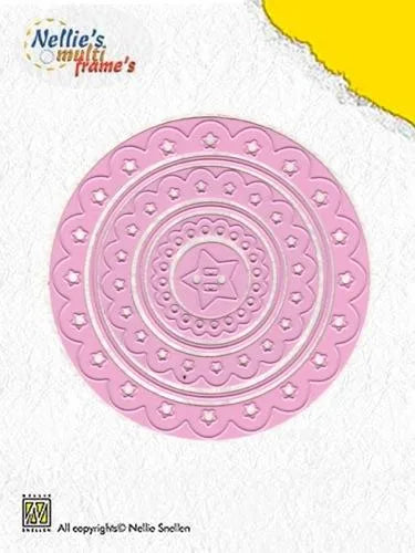 Ensemble de 6 matrices décoratives à cadres circulaires