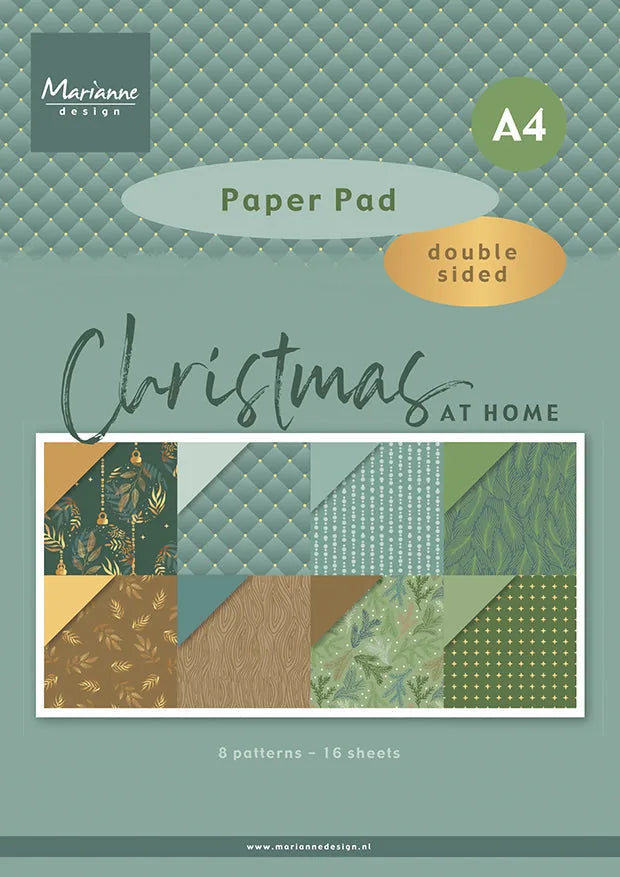 Marianne Design Bloc de papier A4 - Noël à la maison