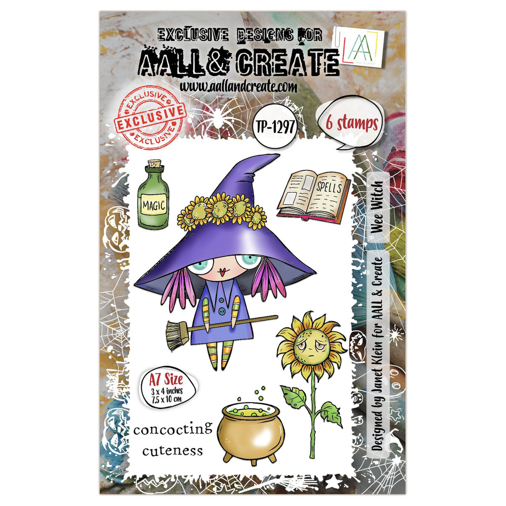 AALL and Create - A7 Stamp Set - Wee Witch — Ecstasy Crafts