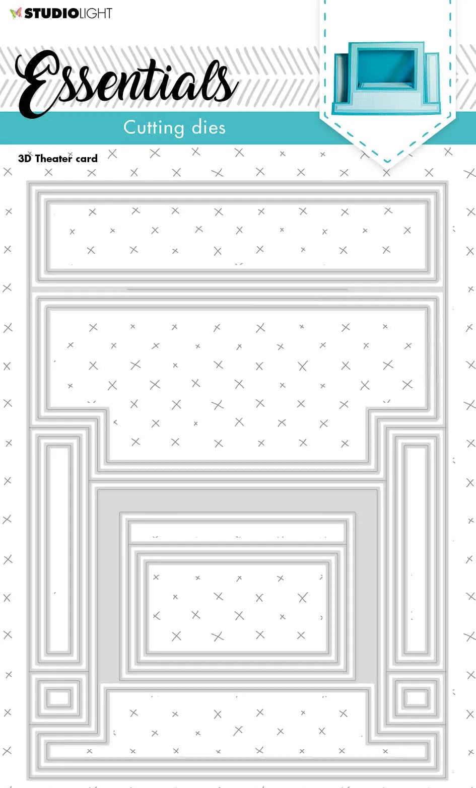 Matrice de découpe SL 3D Théâtre Carte Essentiels 140x200x1mm 17 PCS no.212