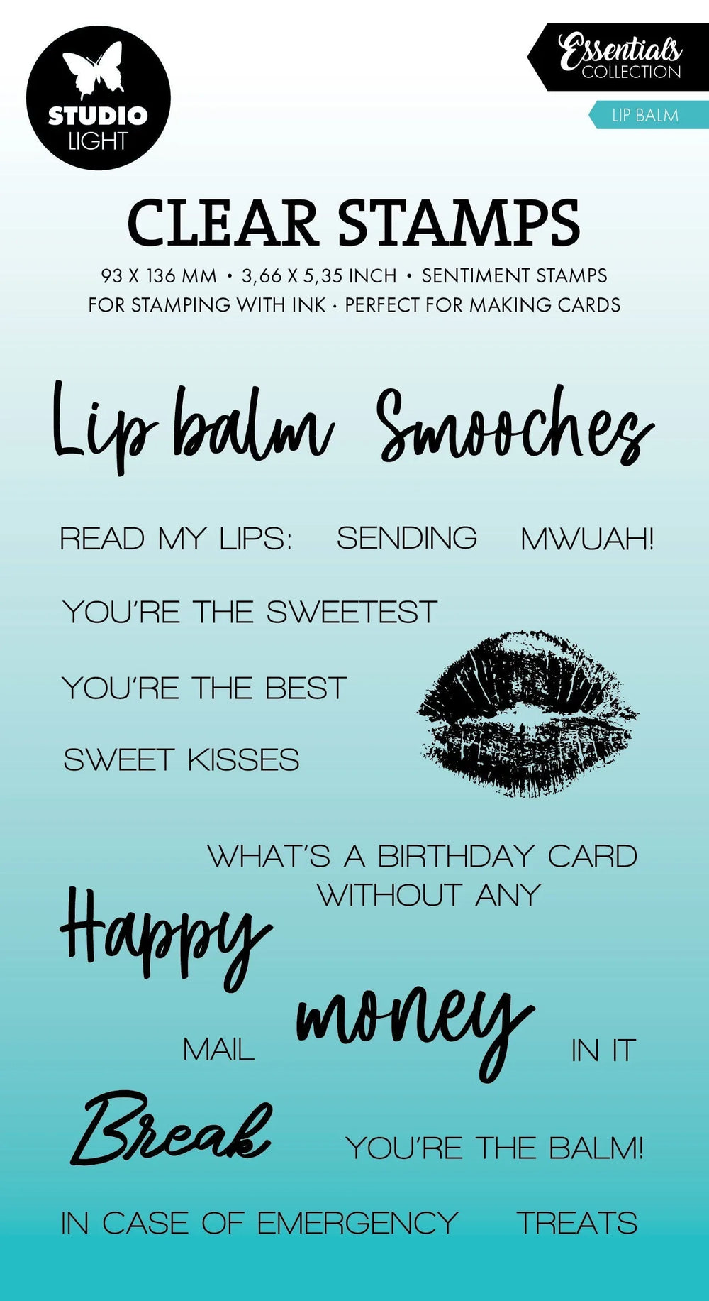 SL Clear Stamp Lip Balm Essentials 18 Pieces