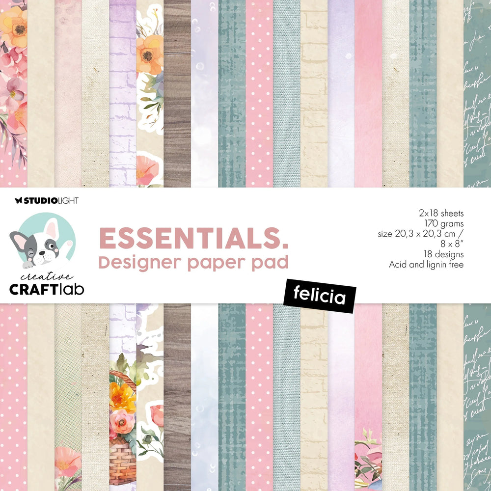Bloc de papier CCL Designer Felicia Essentials 36 feuilles