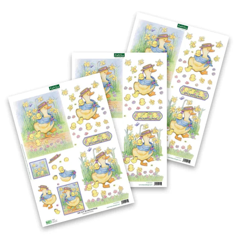 Découpage prédécoupé – Amis à plumes (paquet de 3)