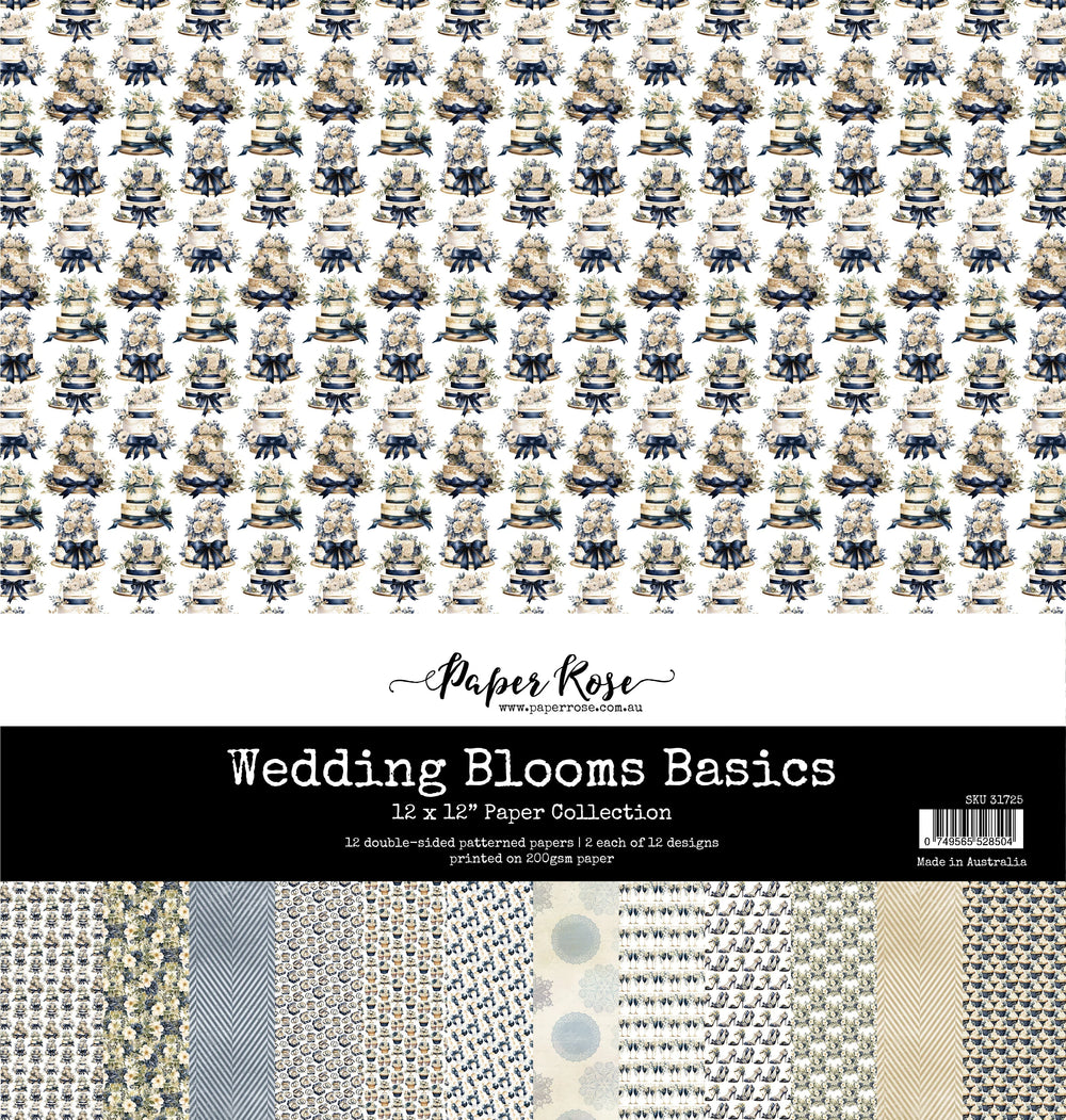 Collection de papier Wedding Blooms Basics 12x12 31725