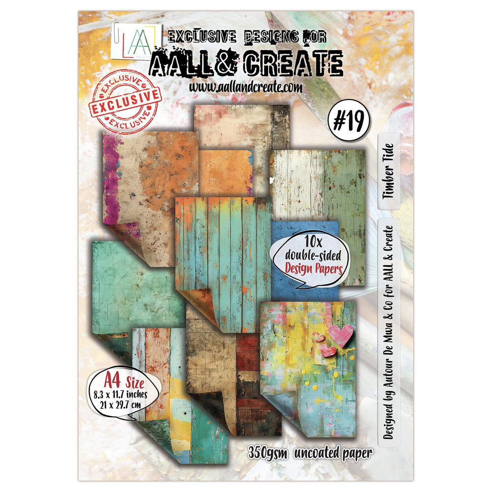 AALL and Create - A4 Design Paper - Timber Tide — Ecstasy Crafts