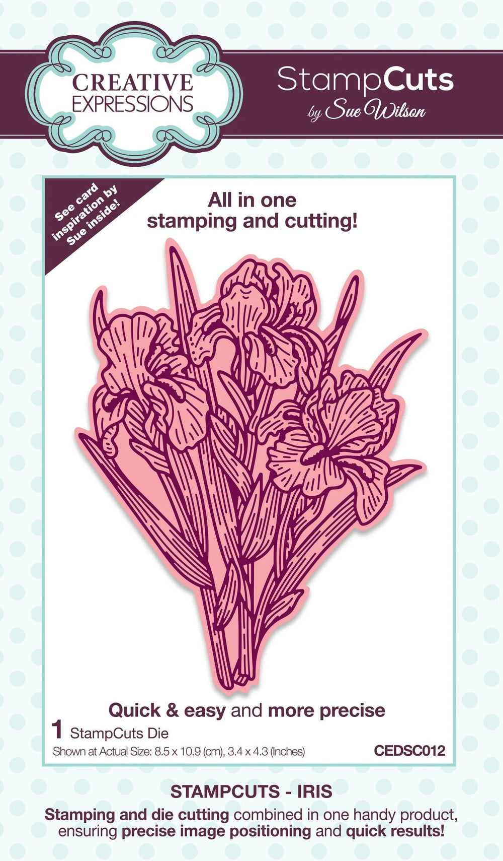 Creative Expressions Sue Wilson Iris StampCuts Pochoir de découpe