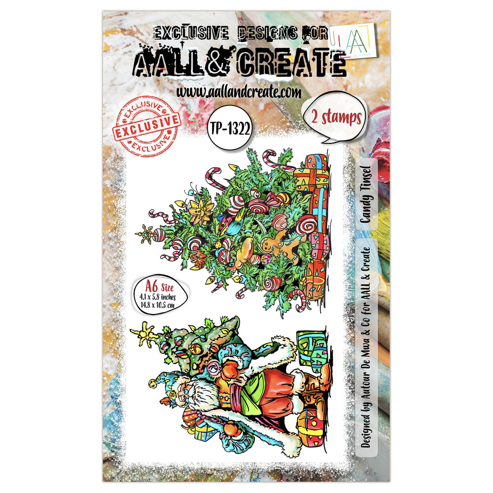 AALL and Create - A6 Stamp Set - Candy Tinsel — Ecstasy Crafts