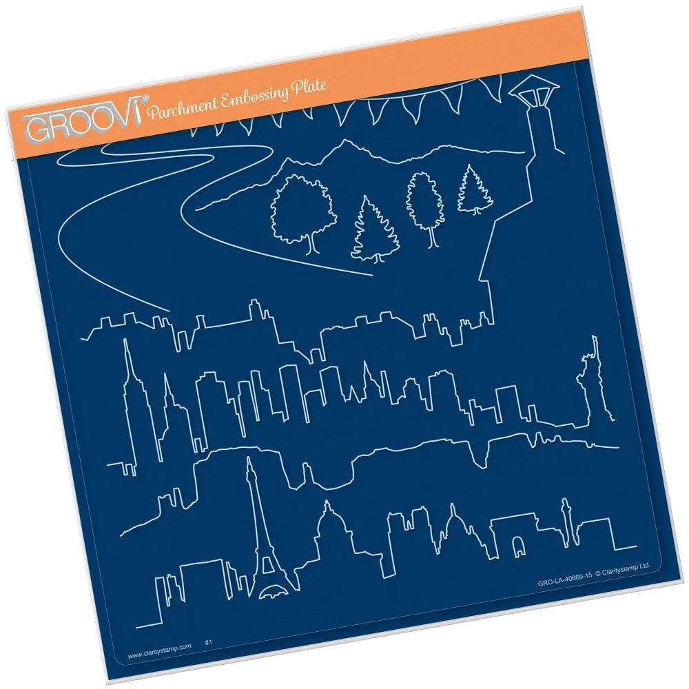 Matrice Groovi - Paysages et horizons carrée A4 Groovi
