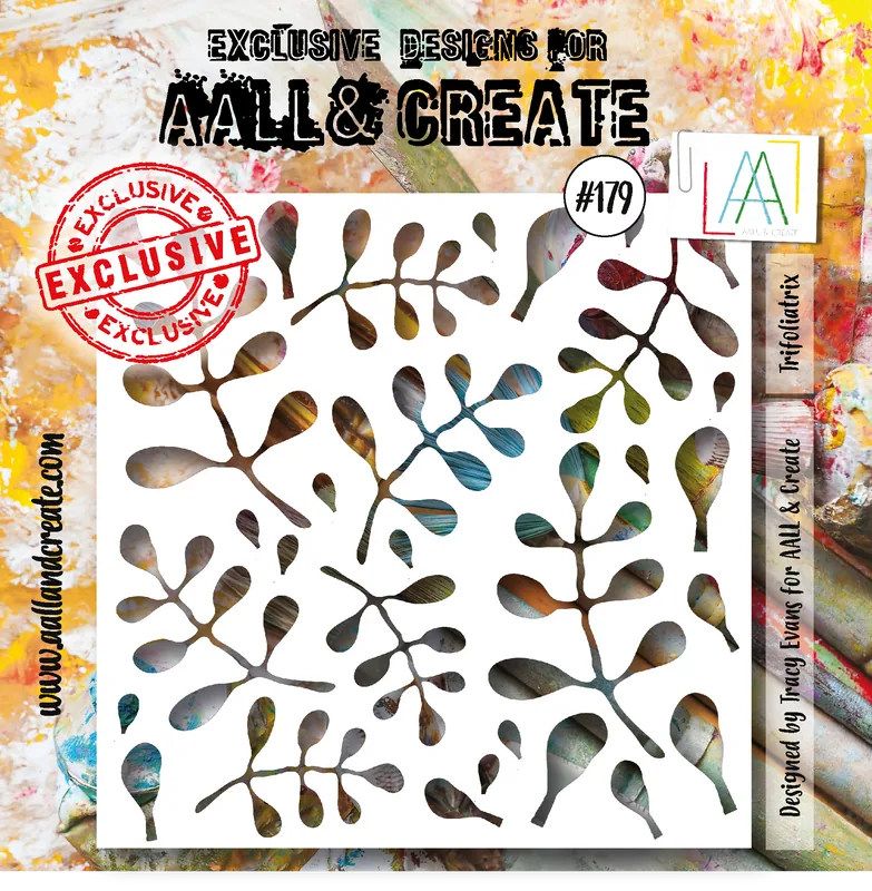 AALL and Create 6"x6" Stencil - #179 - Trifoliatrix