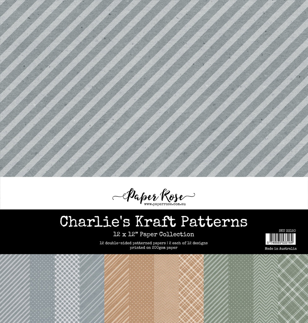 Charlie's Kraft Patterns 12x12 Paper Collection 33150 — Ecstasy Crafts
