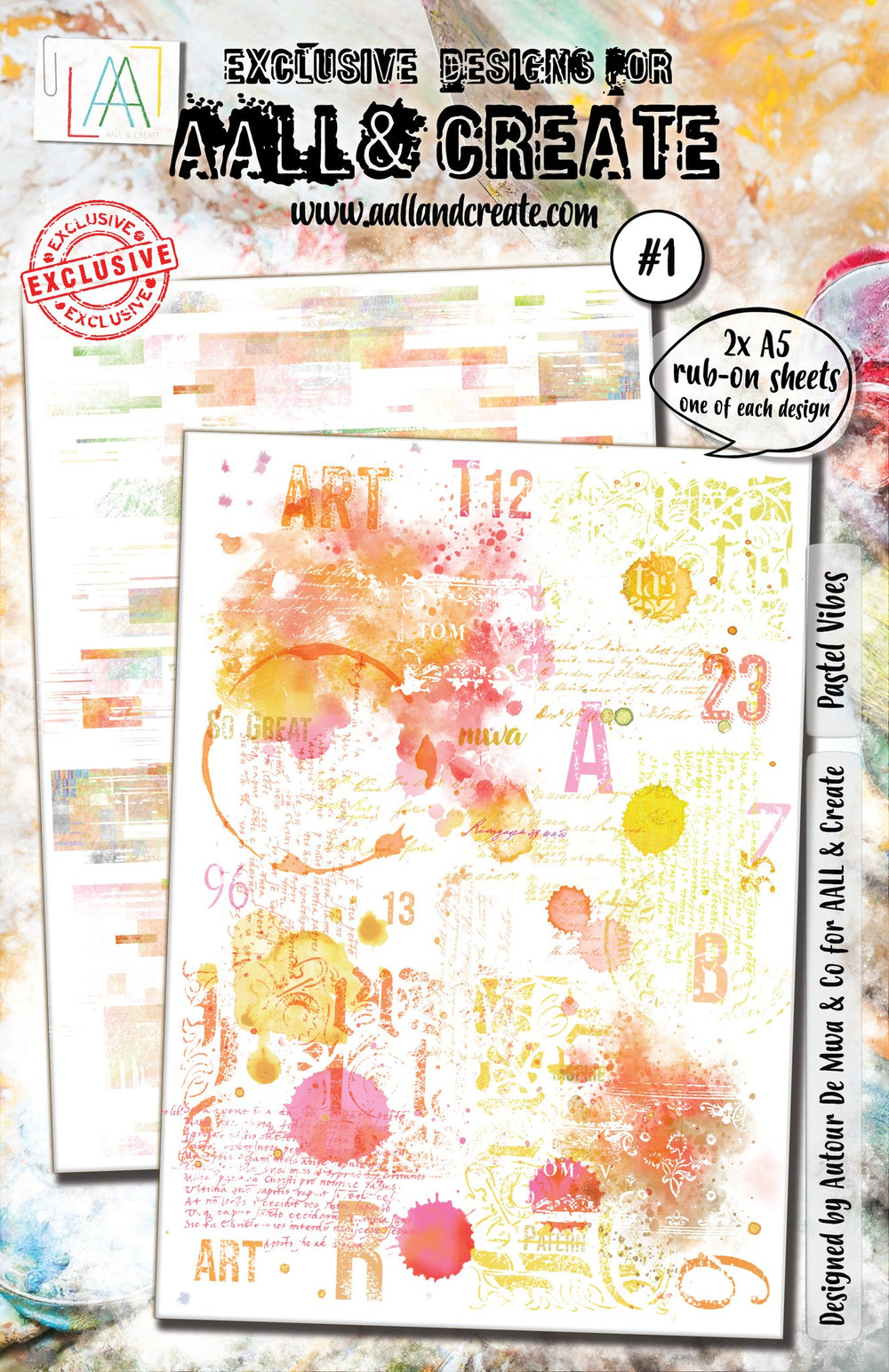 AALL and Create Rub-Ons - Pastel Vibes — Ecstasy Crafts