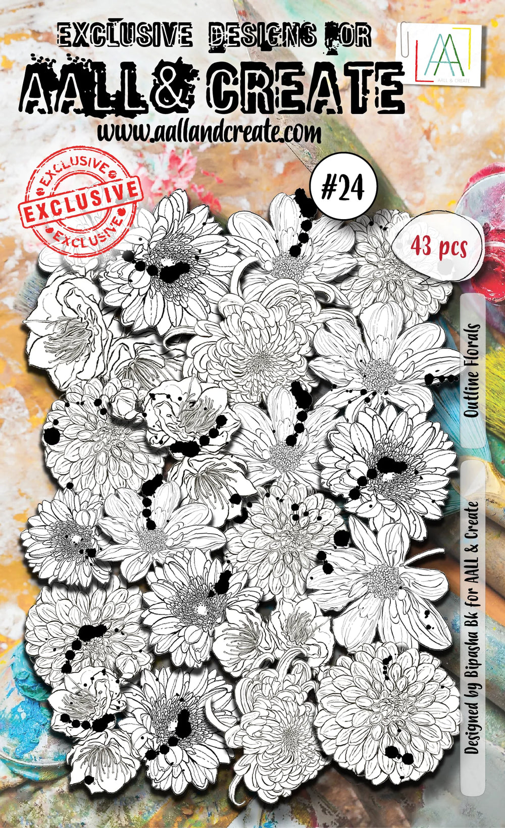 AALL and Create Découpes Éphémères - 24 - Motifs Floraux Contour