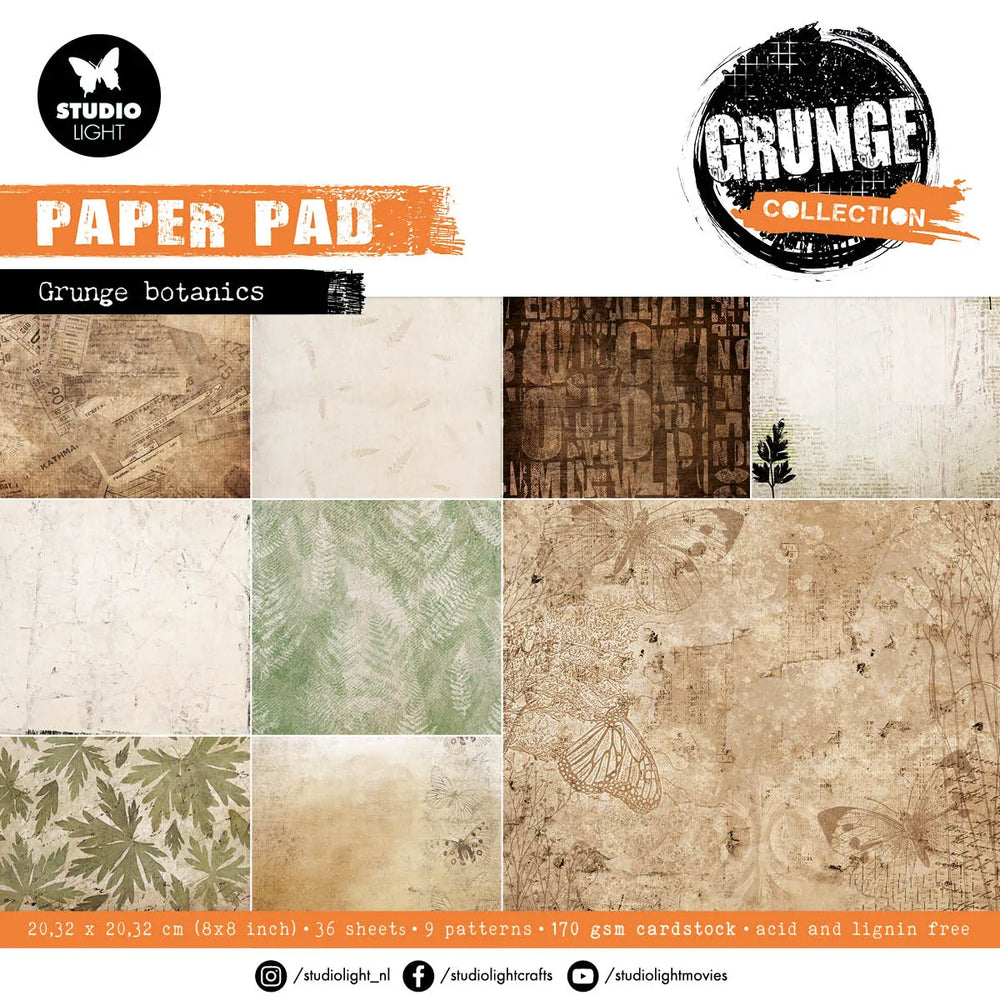 Bloc-notes SL Botanique Grunge Collection Grunge 36 feuilles
