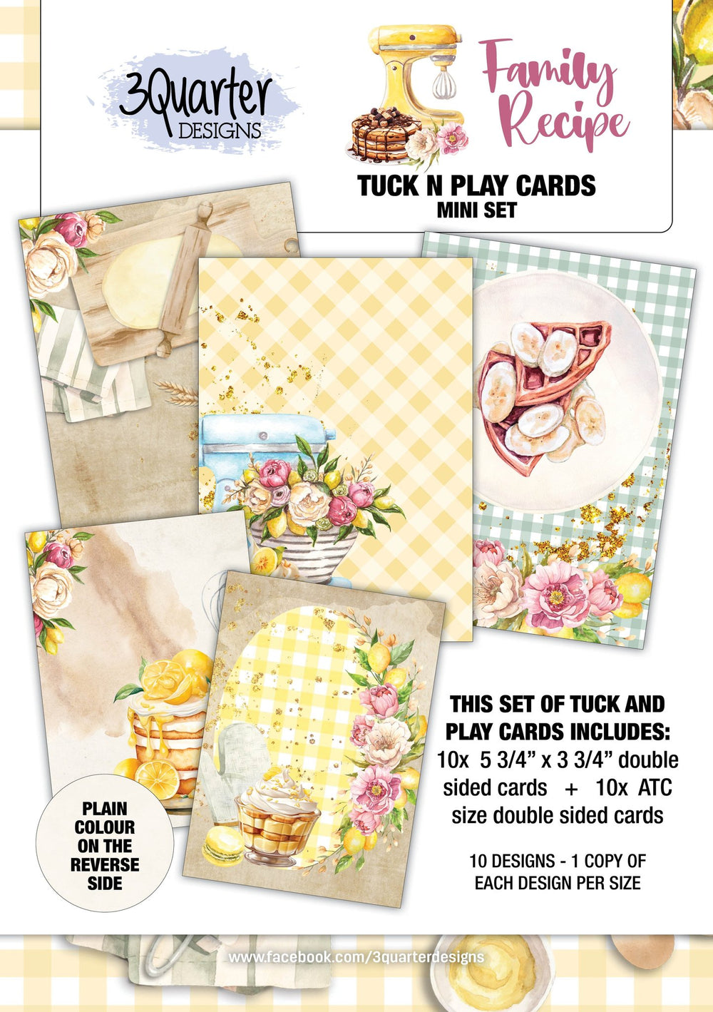 3Quarter Designs Family Recipe Tuck N Play Cards Pack Mini Set — Ecstasy Crafts