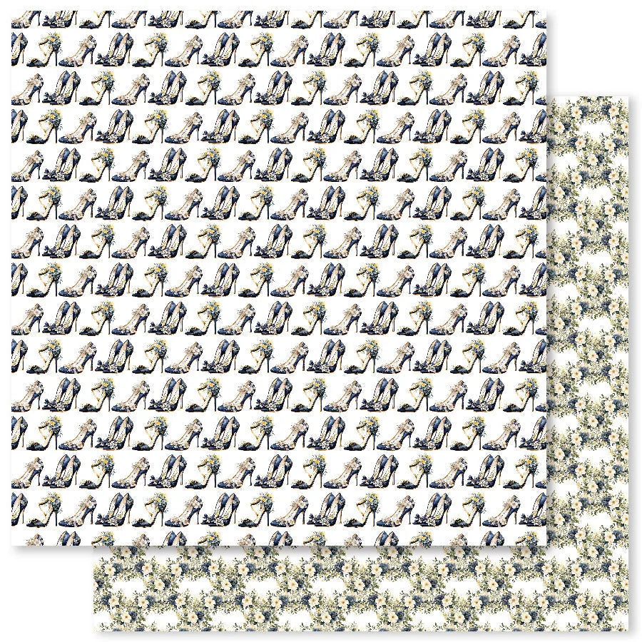 Wedding Blooms Basics E 12x12 Paper (12pc Bulk Pack) 31740
