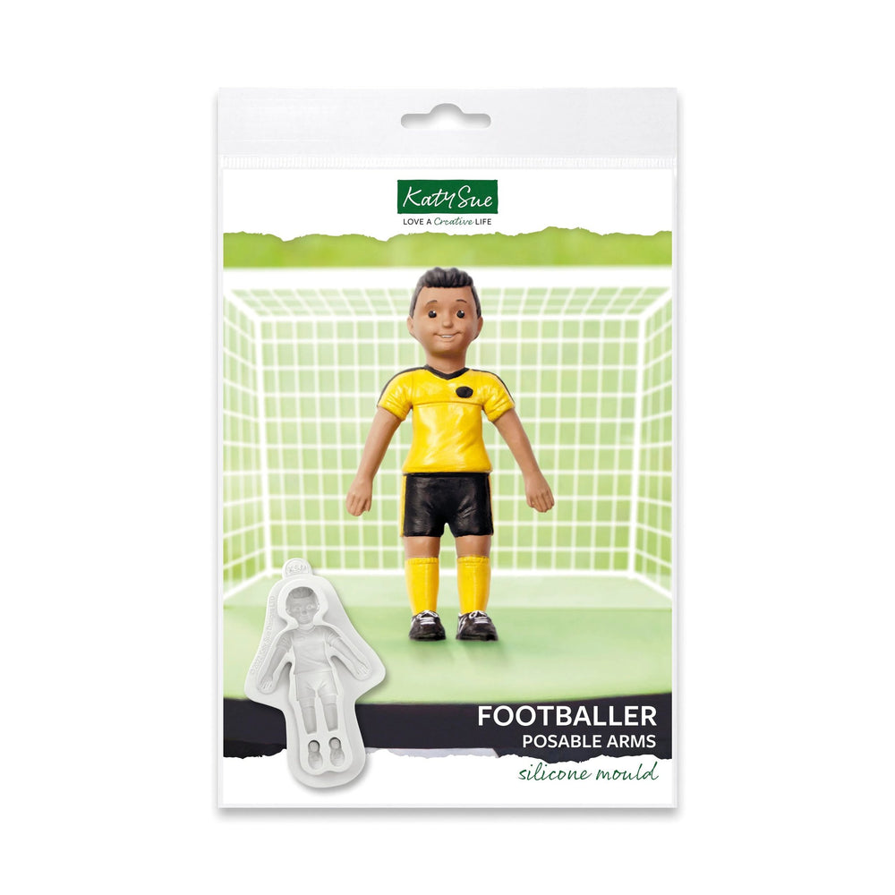 Footballer Posable Arms Silicone Mould — Ecstasy Crafts