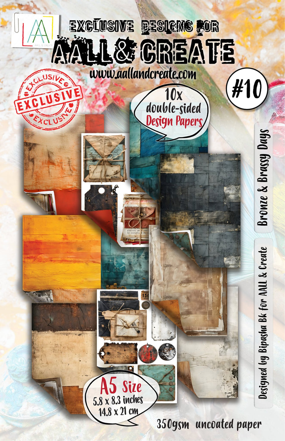 AALL and Create - A5 Design Paper - Bronze & Brassy Days — Ecstasy Crafts