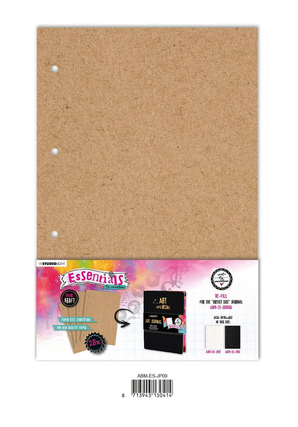 Pages de Journal ABM pour ABM-ES-JOUR05 Kraft Essentials 210x297x8mm 20 FEU nr.09