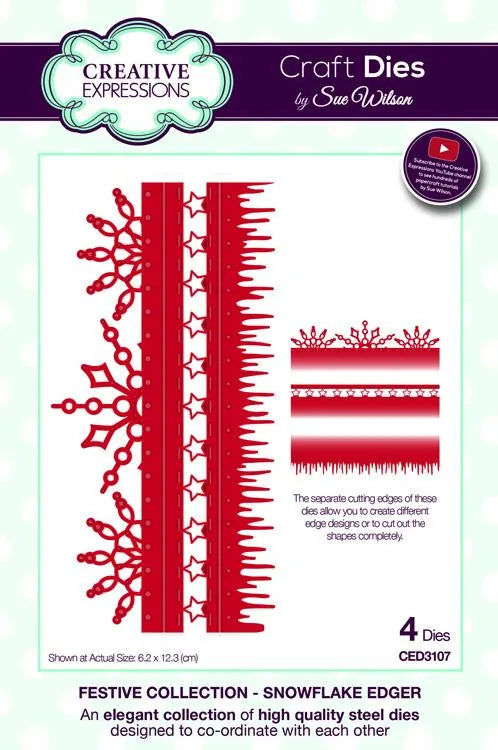 Collection des Fêtes Bordure Flocon de Neige