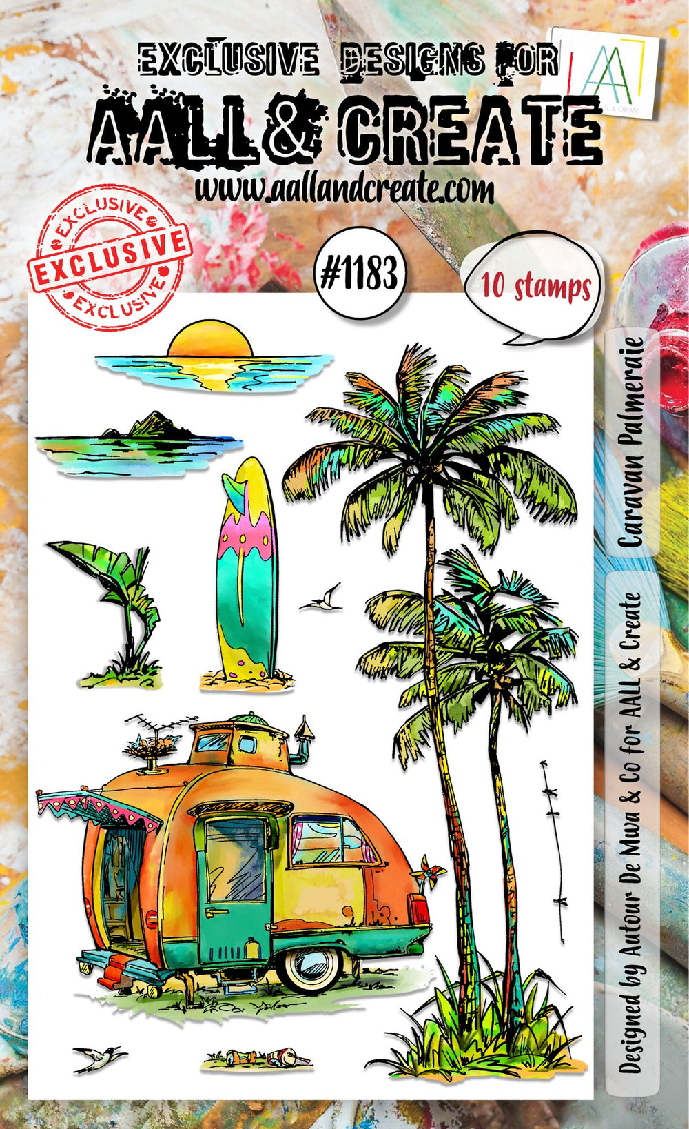 AALL and Create - A6 Stamp Set - Caravan Palmeraie — Ecstasy Crafts