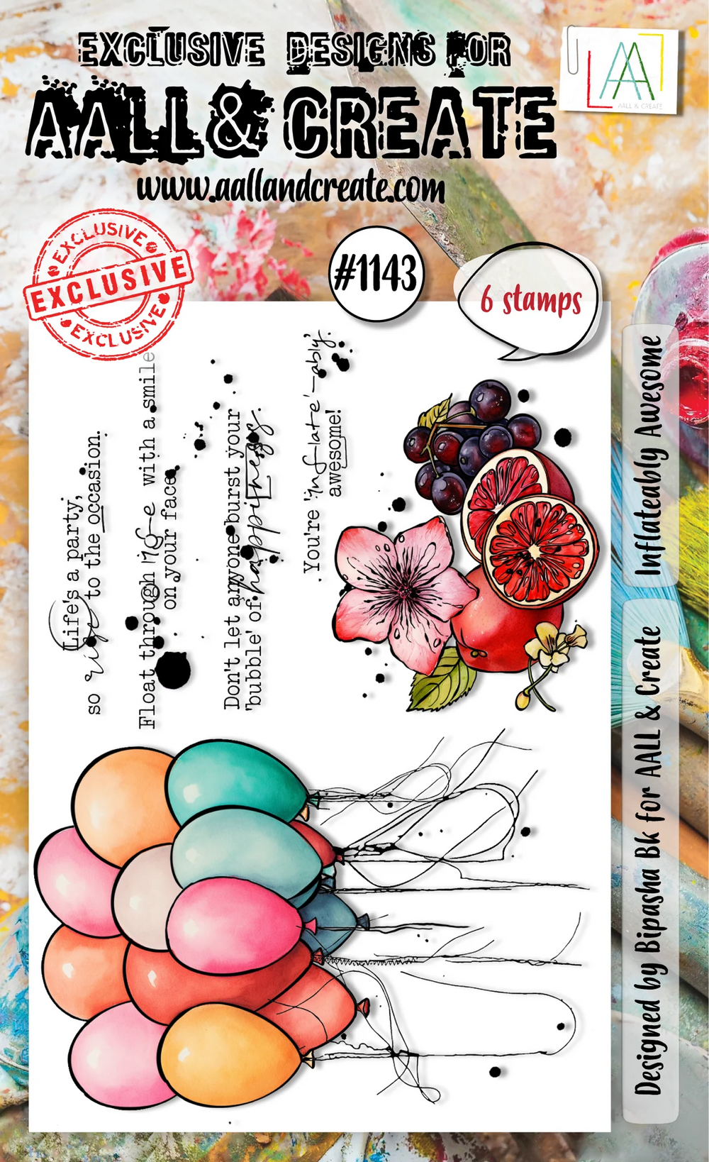AALL and Create - A6 Stamp Set - Inflateably Awesome — Ecstasy Crafts