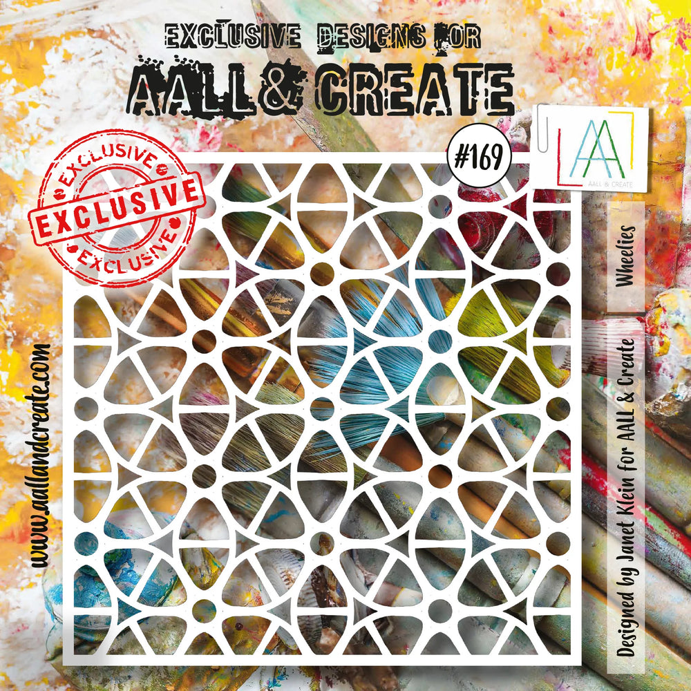 AALL and Create 6"x6" Stencil - #169 - Wheelies — Ecstasy Crafts