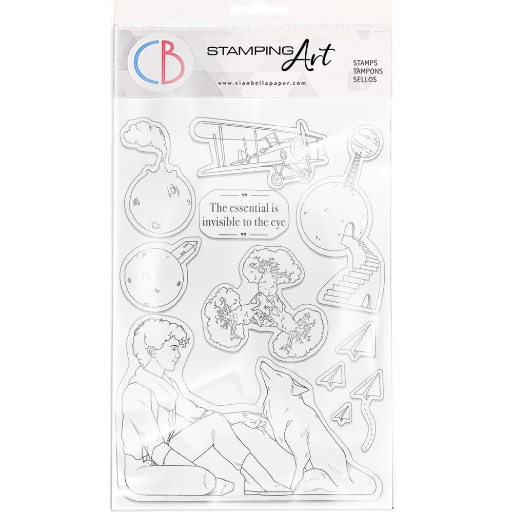 Ciao Bella Tampons Transparent 6"x8" L'essentiel est invisible