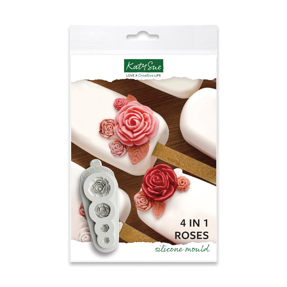 Moule en silicone 4 en 1 Roses