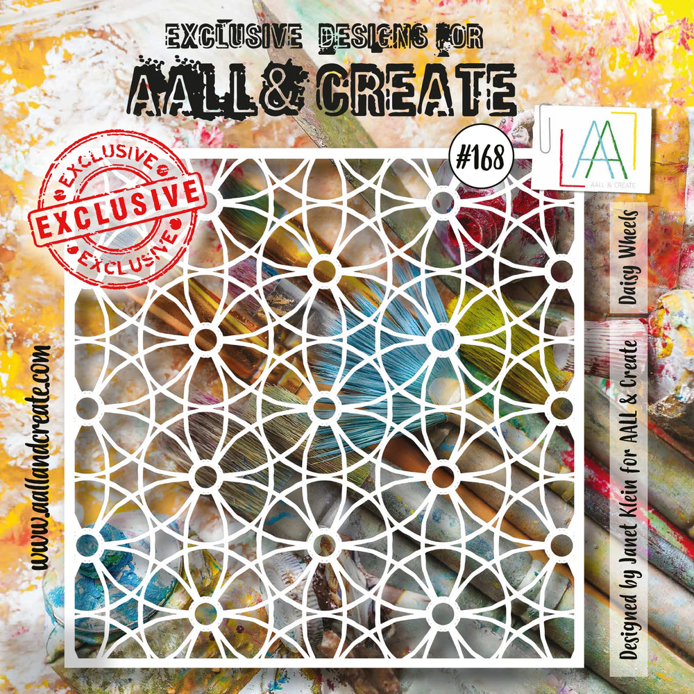 AALL and Create 6"x6" Stencil - #168 - Daisy Wheels — Ecstasy Crafts