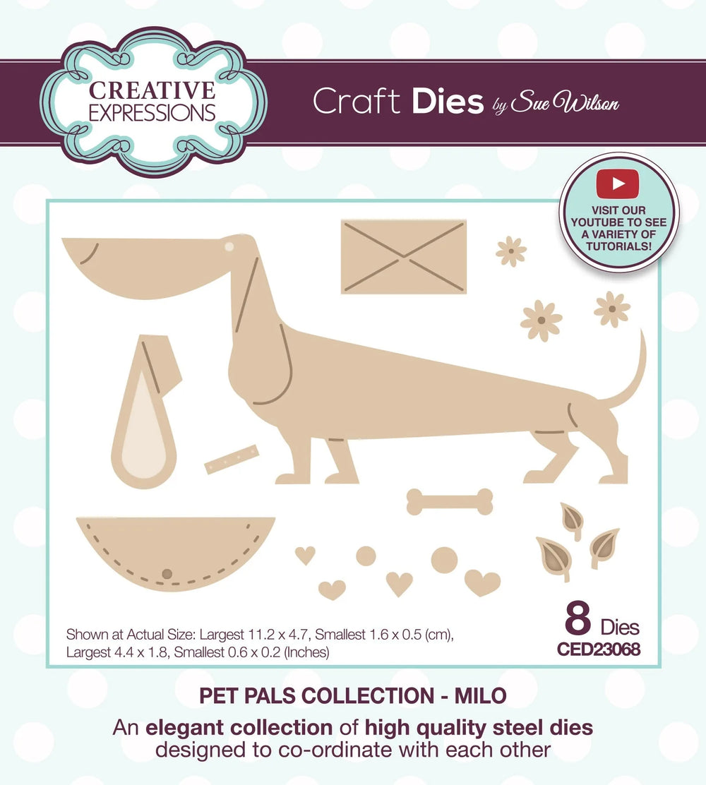 Creative Expressions Sue Wilson Pet Pals Milo Die de Bricolage