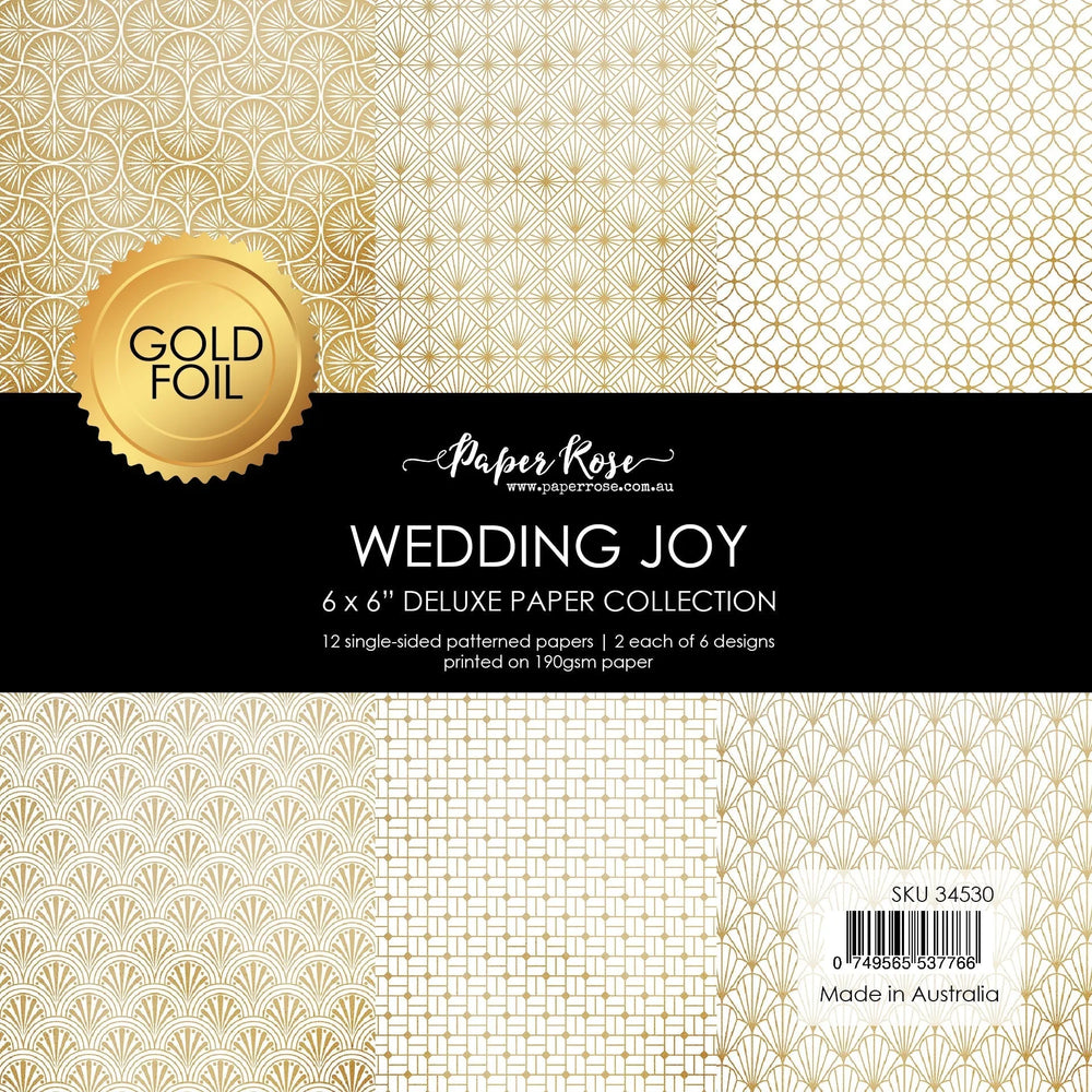Wedding Joy Foil Gold 6x6 Paper Collection 34530