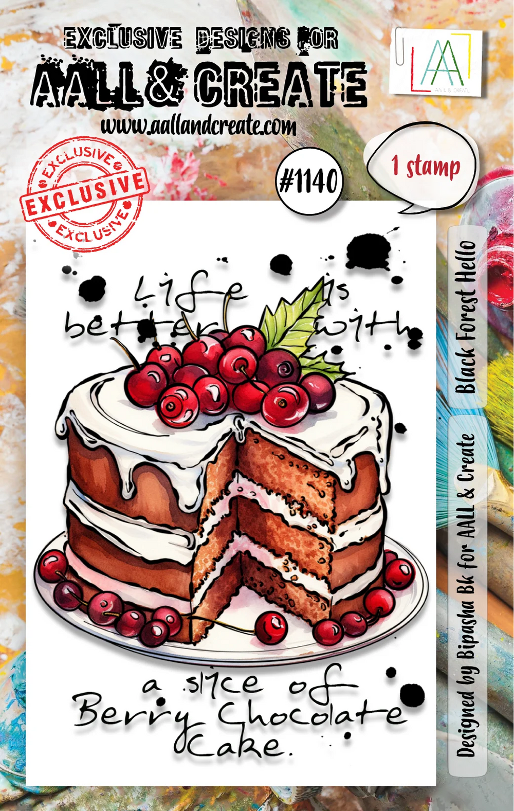 AALL and Create - A7 Stamp Set - Black Forest Hello — Ecstasy Crafts