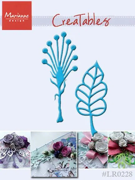Marianne Design : Dies Créables - Feuilles Anja 3 (ensemble de 2)