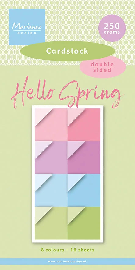 Papier cartonné Marianne Design 6x12 - Bonjour le printemps