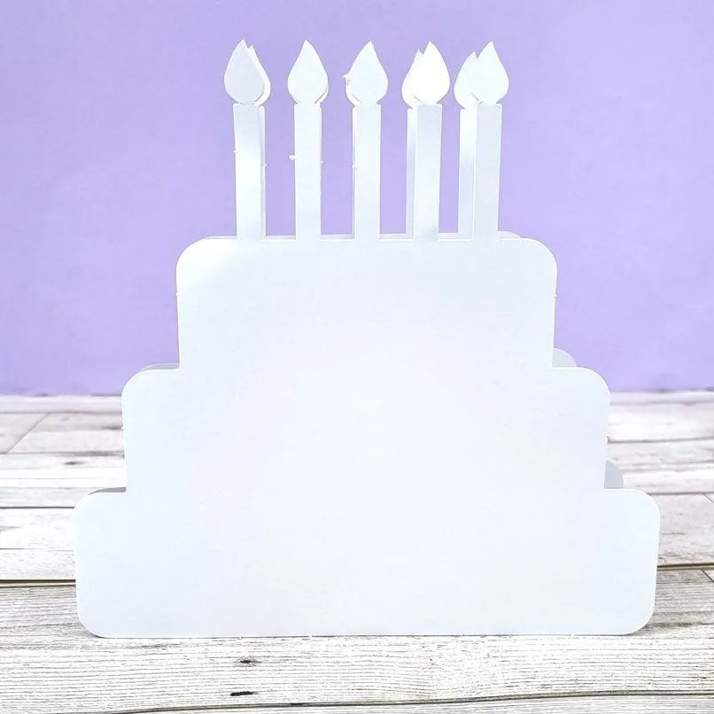 Luxury Shaped Card Blanks & Envelopes - Cake