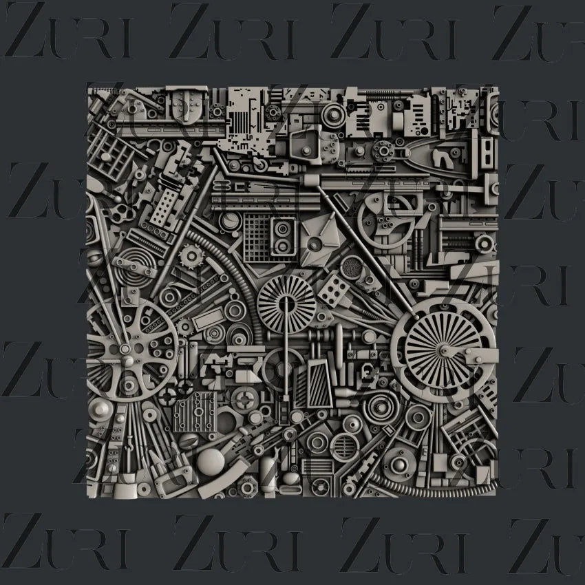 Zuri Designs Mechanical Jumble