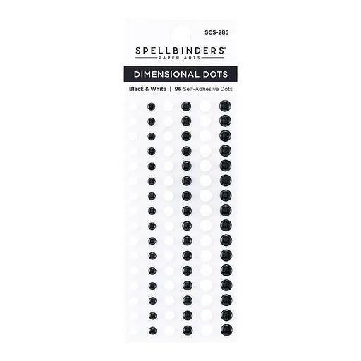 Dimensional Black & White Enamel Dots — Ecstasy Crafts